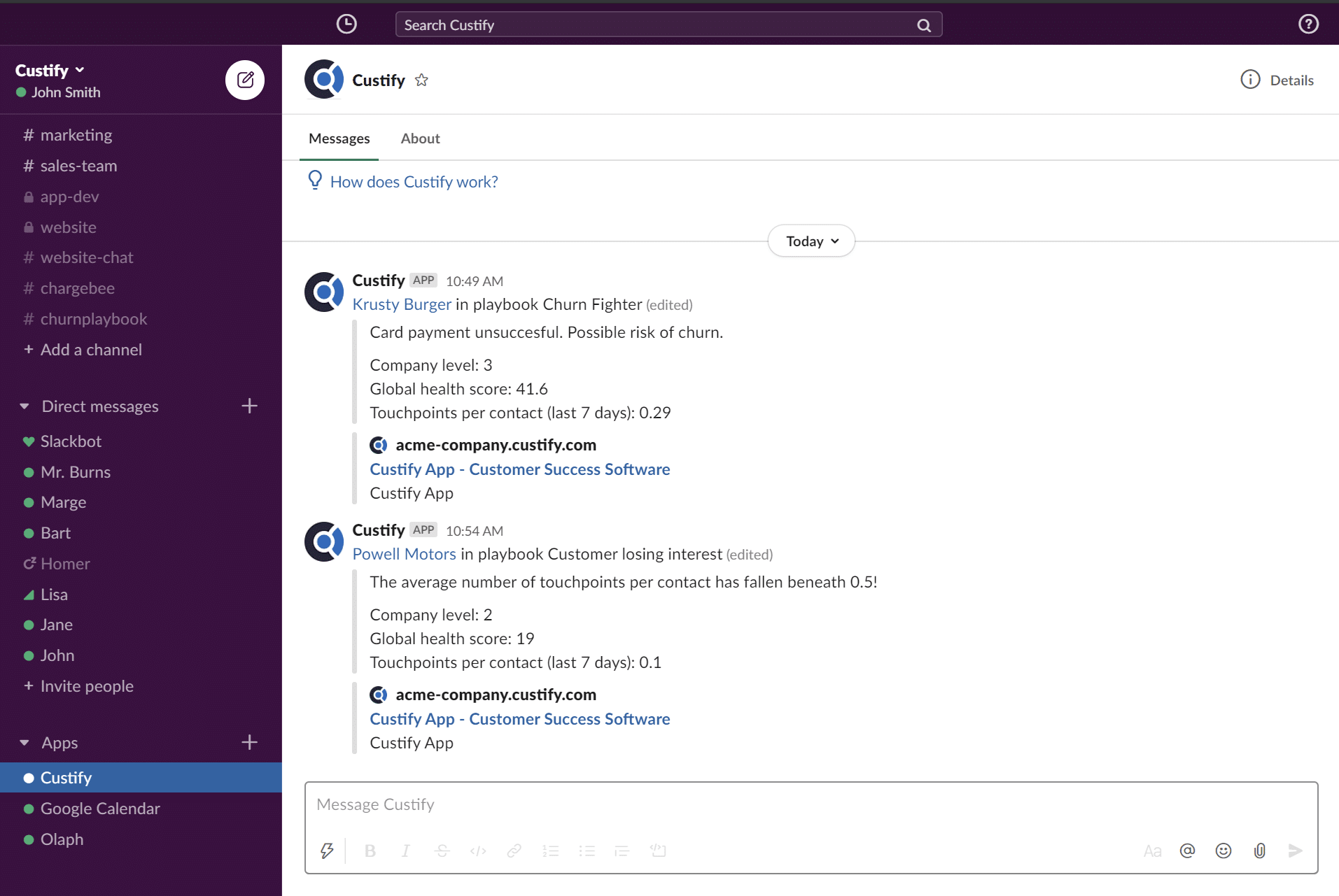 Announcing The Slack and Custify Integration