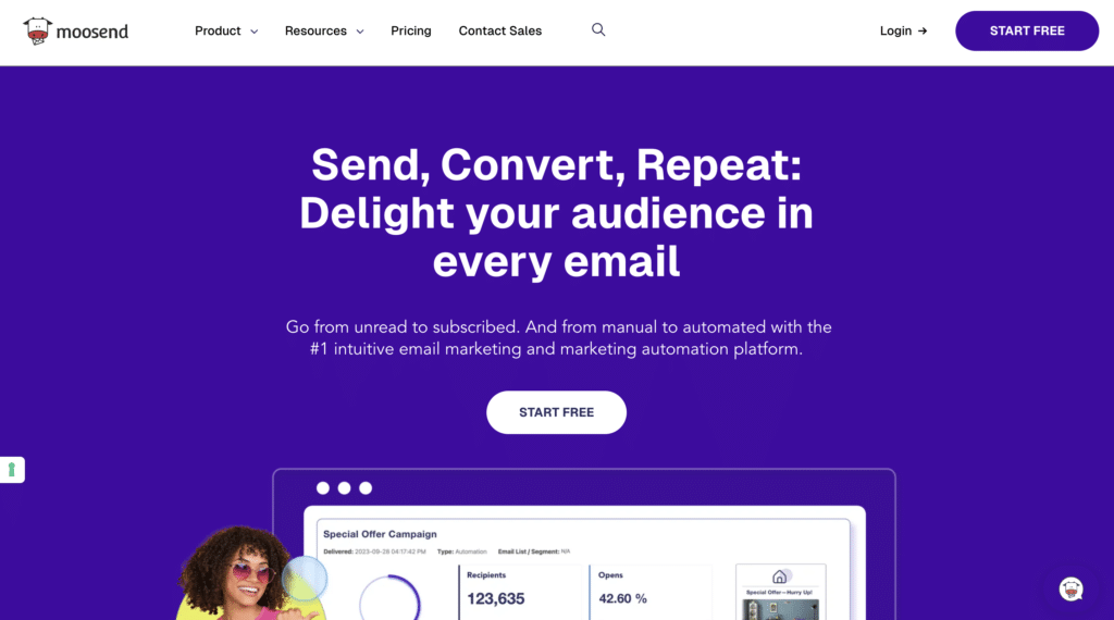 Moosend Screenshot