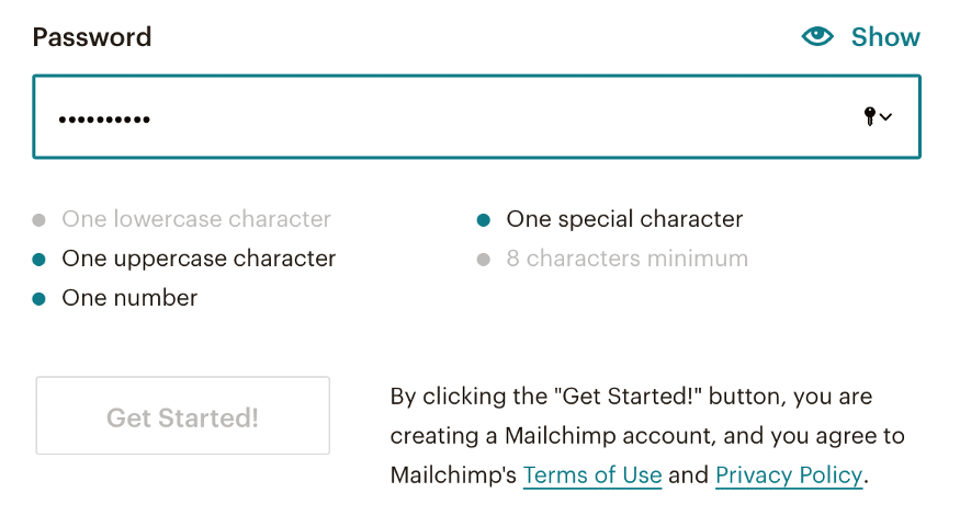 How To Optimize SaaS Sign Up Flow To Increase Conversions 8 mailchimp_signup