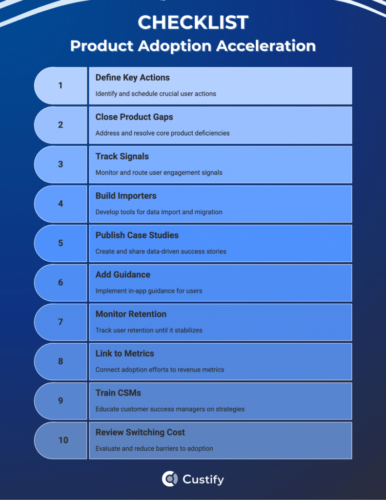 Product Adoption Acceleration Checklist