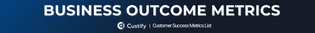 BUSINESS OUTCOMES METRICS