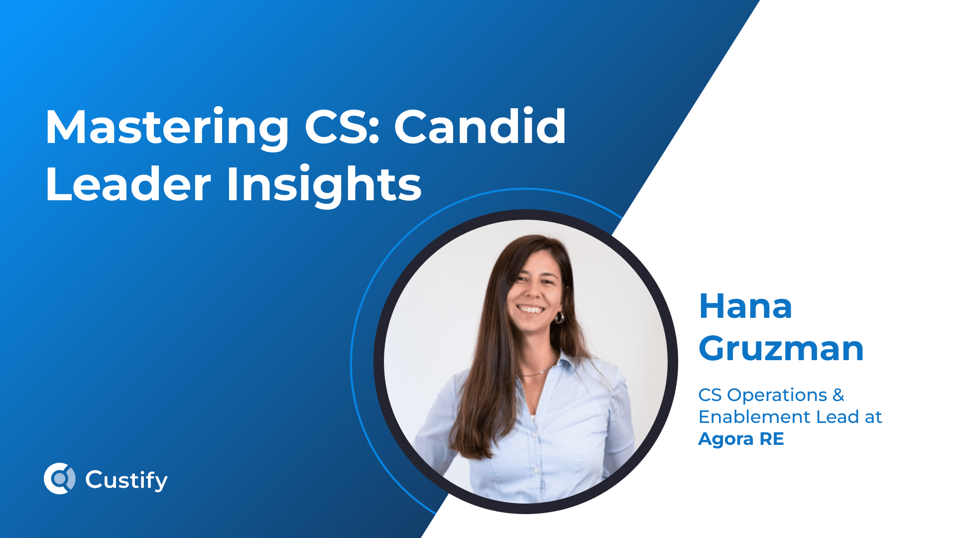 How Hana Gruzman Builds CS Operations and Enablement at Agora | Mastering CS: Ep 55