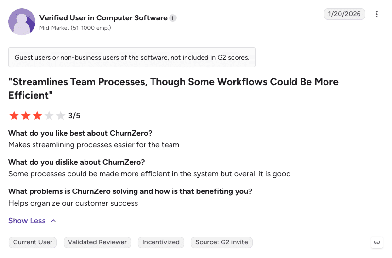 churnzero verified user review